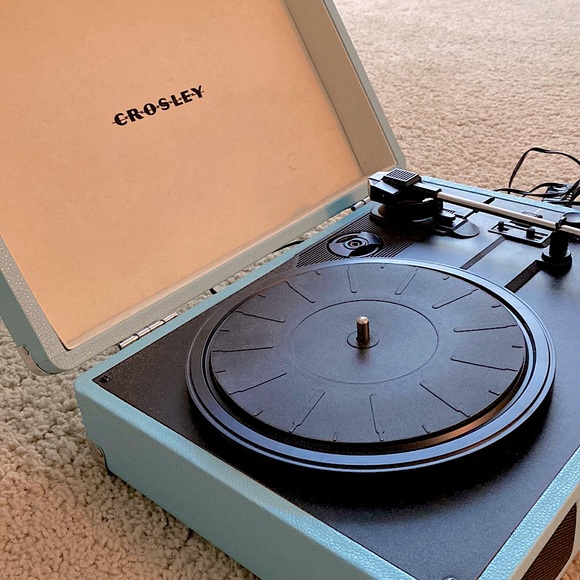Light Blue Crosley Record Player